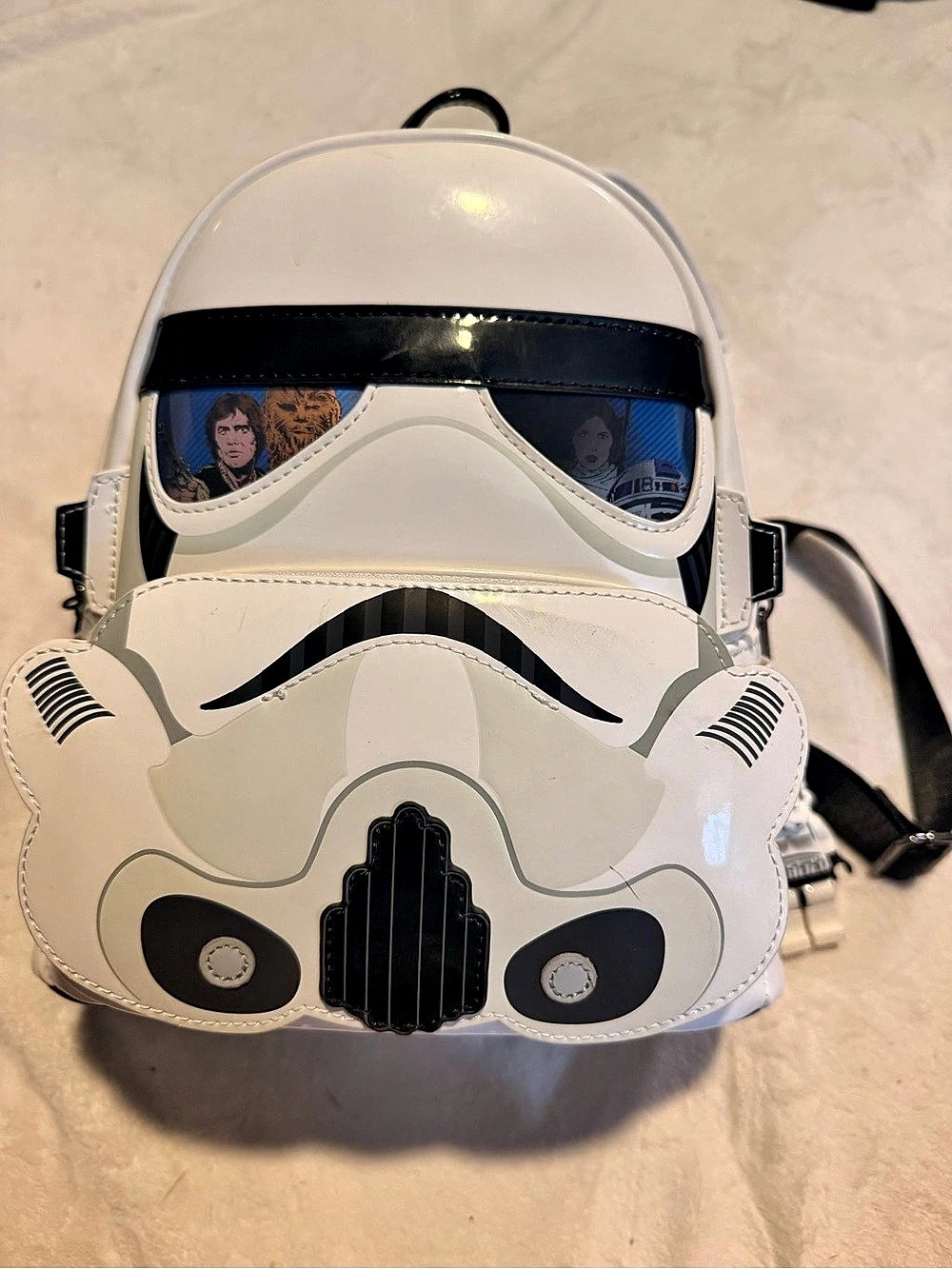 Loungefly Star Wars Stormtrooper Lenticular Cosplay Mini Backpack White & Black